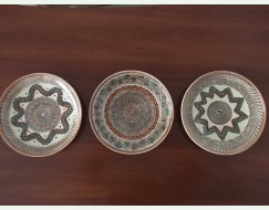 Set de 3 farfurii decorative Horezu